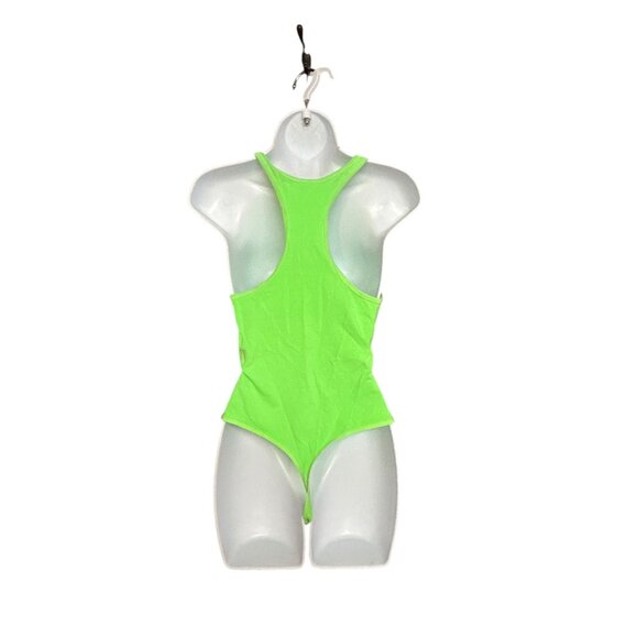 Tna Womens Bodysuit Size M Green Stretchy - Picture 2 of 6